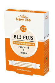 New Life B12 Plus Folik Asit ve Biotin İçeren Takviye Edici 60 Tablet