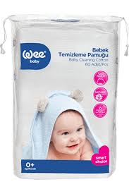WEE BABY BEBEK TEMİZLEME PAMUĞU 60 LI